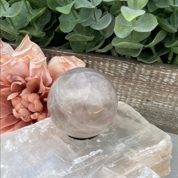 Blue Rose Quartz Sphere - Picture 5 of 6